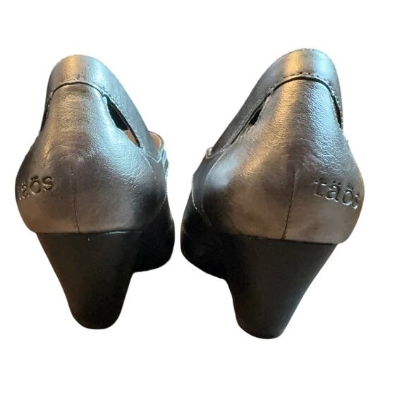 Taos Stunner US 9 UK 40 Pewter Leather Mary Jane Comfy Casual Small Heel - Picture 5 of 10